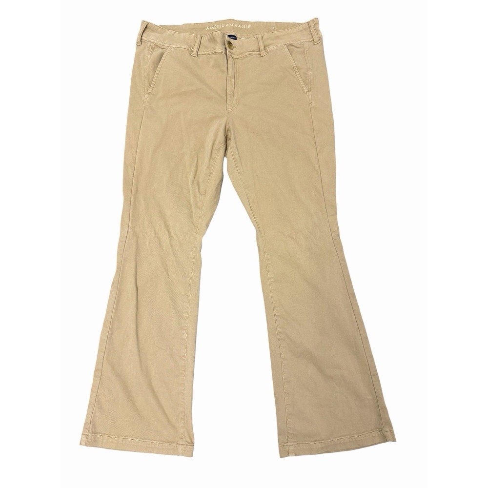 American Eagle Kick Boot Stretch Khaki Pants - Women's Size 20 Regular‎